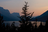st mary lake, glacier national park, montana, sunset